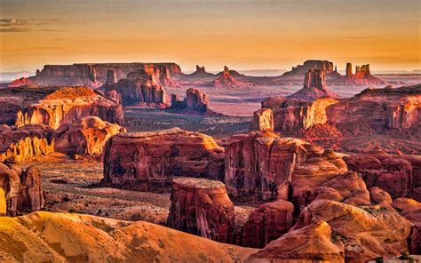 Download Wallpapers Arizona Canyon Orange Rocks Sunset Evening