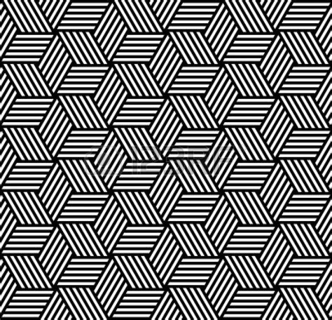 Seamless Geometric Pattern In Op Art Design Vector Art Tessellation