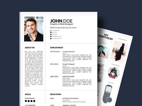 In your police officer cover letter, it's important that you emphasize education, work experience, a clean background, and community service. Free Resume Template With Portfolio and Cover Letter ...