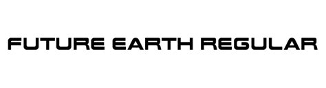 Future Earth Regular Font
