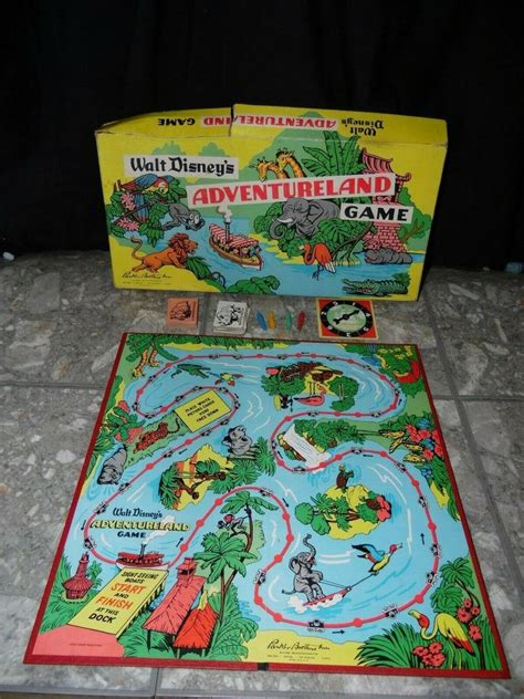 Vintage Walt Disney Adventureland Board Game 1956 Parker Bros Missing 1