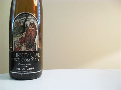 Thirsty Owl Wine Company Pinot Gris 2014 A Straight Forward Pinot Gris Wine Casual