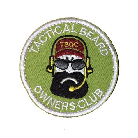 Military Tactical Beard Embroidery Armband Morale Patch Badge