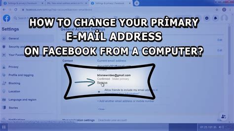 How To Change Your Primary Email Address On Facebook From A Computer
