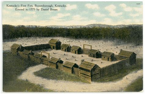 Kentuckys First Fort Boonesborough Erected In 1775 By Daniel Boone