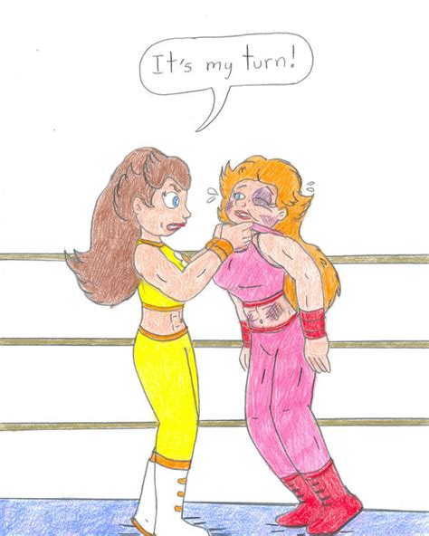 Wrestling Daisy Vs Peach By Jose Ramiro On Deviantart