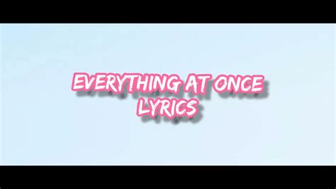 Lenka Everything At Once Lyrics Youtube