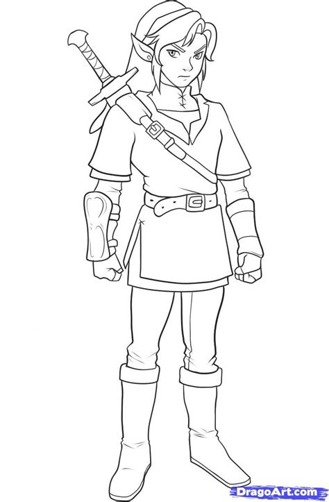 Https://tommynaija.com/coloring Page/link Coloring Pages Breath Of The Wild