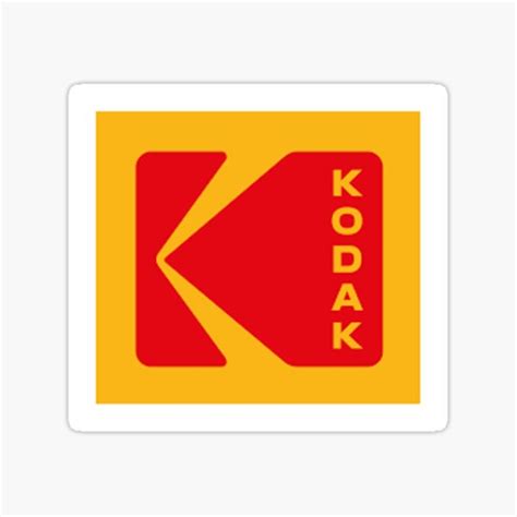 Kodak Logo Stickers Redbubble
