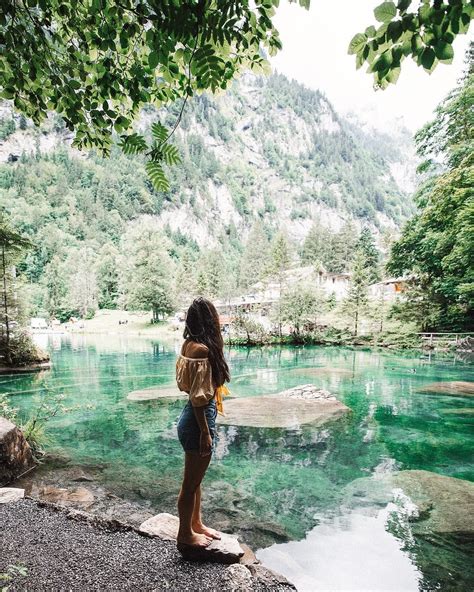 Blausee Bern Switzerland Satisfy My Soul Clear Lake The Mountain