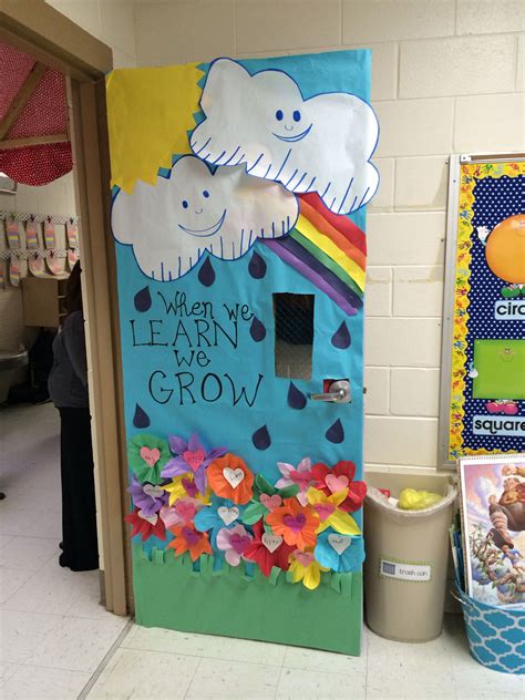Spring Into Learning With This Cute Classroom Door Idea Credit Michelle Dupois Education