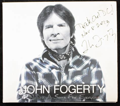 lot detail john fogerty signed wrote a song for everyone cd real epperson
