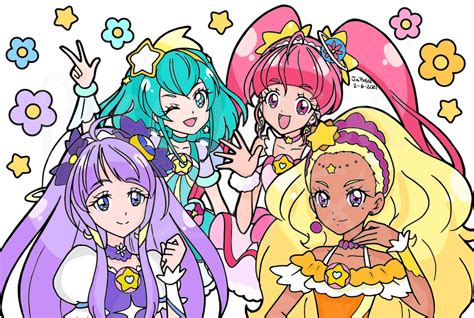 Star Twinkle Pretty Cure Coloring Page By Precurefan2008 On Deviantart