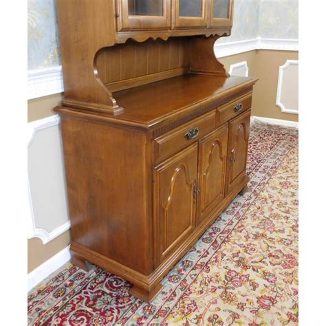 When you buy an oak hutch as part of a complete set, you may qualify for discounts of up to 33% off retail prices. 1980s Solid Maple Dining Room Kitchen China Cabinet Hutch ...