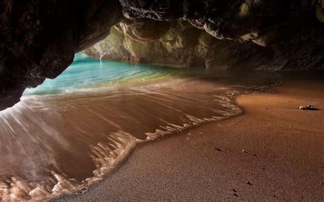 Beach Cave Hd Wallpaper Background Image 1920x1200 Id881094