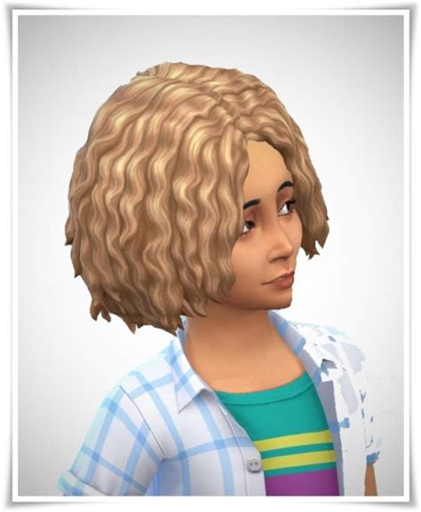 Sims 4 Hairs Birksches Sims Blog Wavy Bob Hair Kids Version