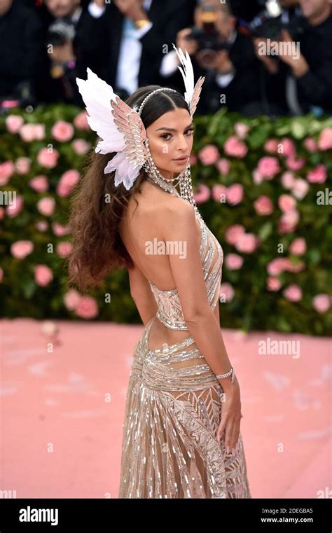Emily Ratajkowski Attends The Met Gala Celebrating Camp Notes On Fashion At The