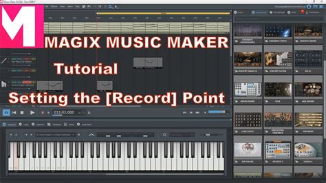 Magix Music Maker Tutorial Setting Your Record Point Youtube