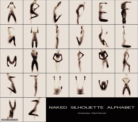 Anastasia Mastrakouli Alphabet Naked Silhouette El Redondelito