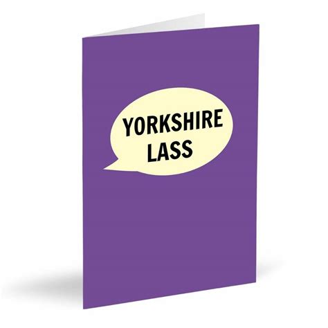 Yorkshire Lass Card By Dialectable