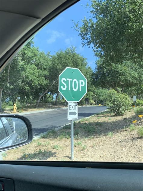 This Green Stop Sign Rmildlyinteresting