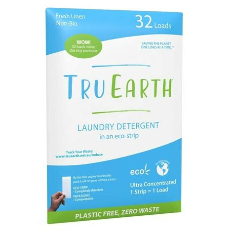 Tru Earth Fresh Linen Laundry Detergent Eco Strips Nourished Life Australia