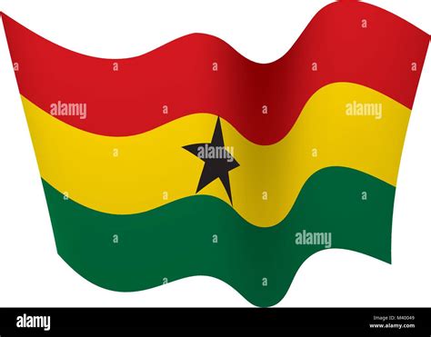 Ghana Flag Vector Illustration Stock Vector Image Art Alamy