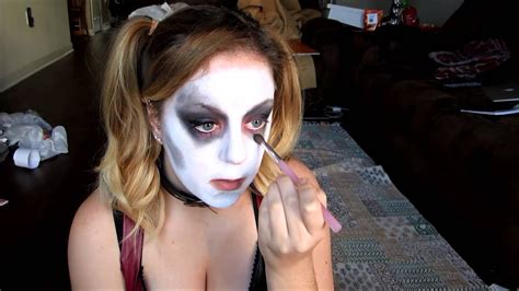Harley Quinn Makeup Tutorial Arkham City Youtube