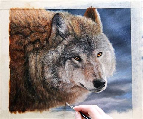 Wolf Oil Painting At Explore Collection Of Wolf