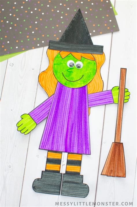 Halloween Mix And Match Paper Crafts For Kids Template Included