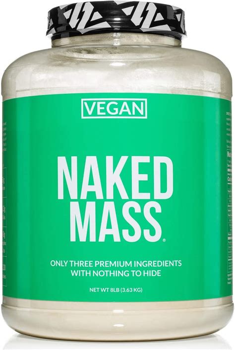 Naked Vegan Mass Natural Vegan Weight Gainer Protein Powder Lb Bulk GMO Free Gluten Free