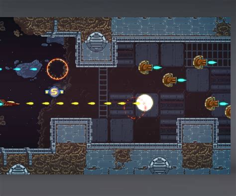 Space Shooter Game Tileset Pixel Art By Free Game Ass