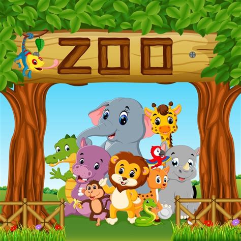 Lion giraffe leopard illustration cartoon zoo material cartoon. Gambar Kartun Kebun Binatang - Gambar Kartun