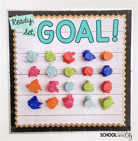 Ready Set Goal Bulletin Board With Fadeless Paper School And The City
