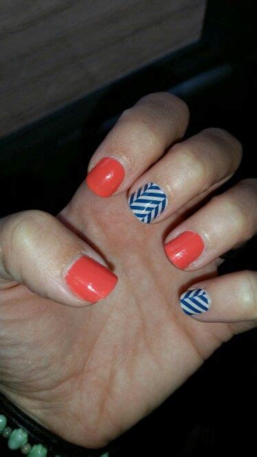 Jamberry Slatted Herringbone Wrap And Coral Reef Lacquer Jamwithamy Jamberrynails Net