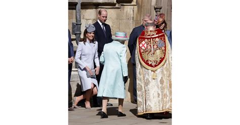 Kate Middleton Blue Coat On Easter 2019 Popsugar Fashion Photo 16