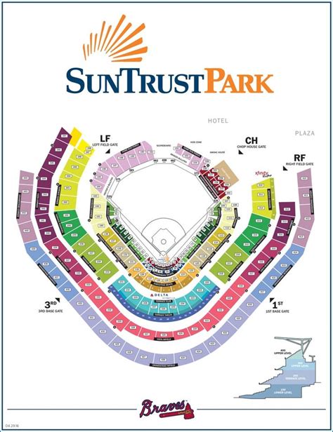 Suntrust Park Map Seating Chart Gates And Entrances Suntrust Park