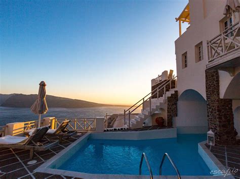 Oia Mare Villas In Oia Greece From The Propertys Swimming Pool