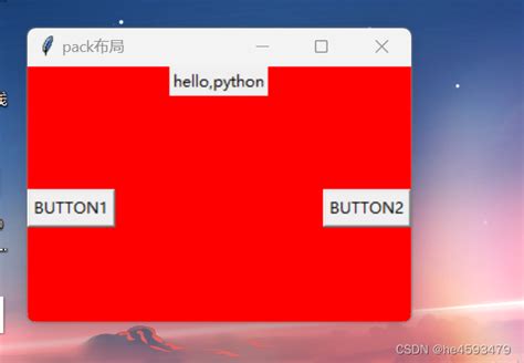 Pythonpack布局buttonpack Csdn博客