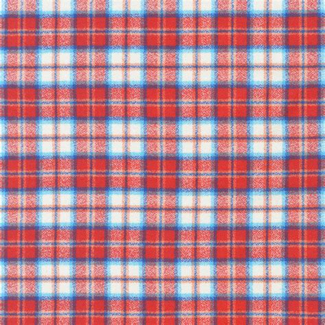 Robert Kaufman Fabrics Mammoth Junior Flannel Woodford Plaid Red