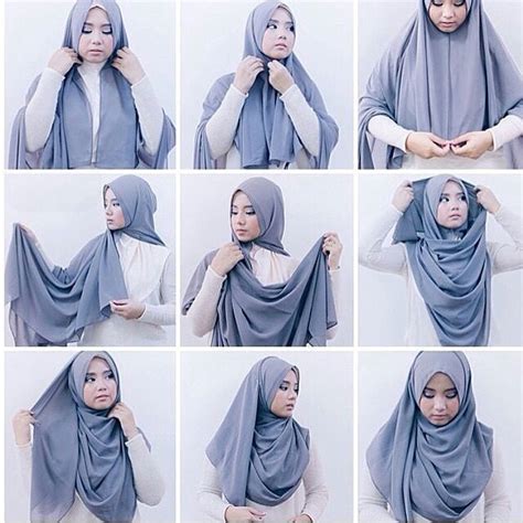 10 tutorial hijab syar i namun tetap fashionable terbaru 2017