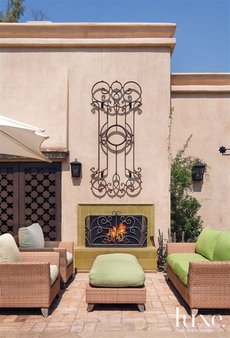Mediterranean Outdoor Seating Area Luxe Interiors Design