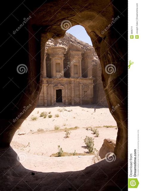 The Monastery Al Deir At Petra Jordan Stock Image Image