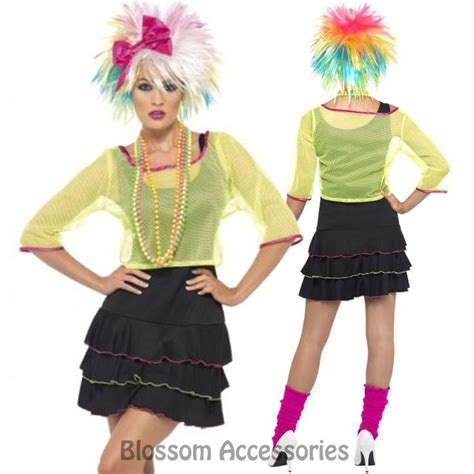 S S Pop Party Cyndi Lauper Madonna Plus Size Adult Costume W