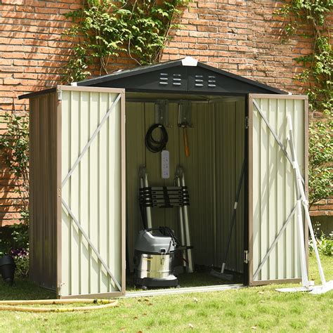 Buy Catrimown Backyard 6x4 Storage Sheds Galvanized Steel Outdoor
