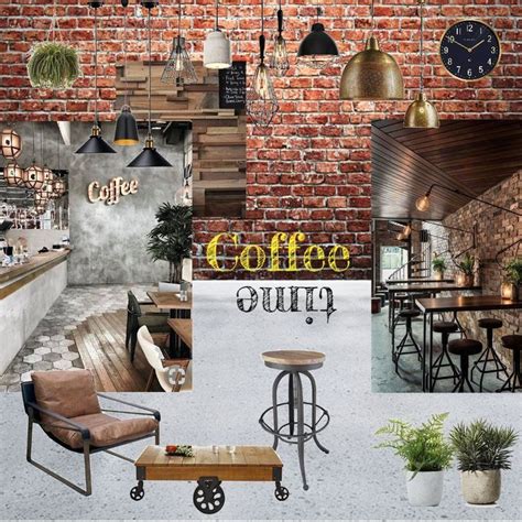 Industrial Coffee Shop Interior Design Mood Board By Gsagoo