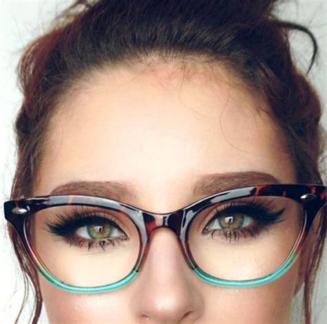 cat eye ombre women eyeglasses tortoise two tone gradient shadz gafas blue lens ebay