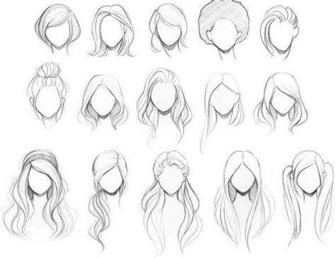 How To Draw Female Hair Step By Step
