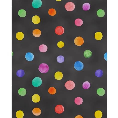Chalkboard Polka Dots Printed Backdrop Backdrop Express