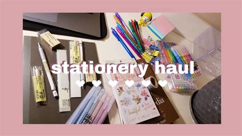 🌸 Stationery Haul 🌸 Youtube
